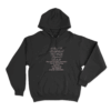 P Pop Culture Tracklist Unisex Hoodie Black